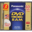 DVD-RAM (30 min). -DVD-R (cartucho)