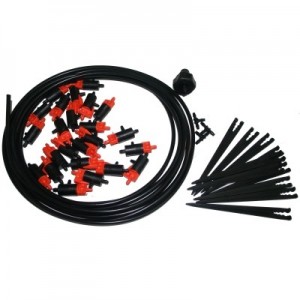 Sistema de riego por goteo para huerto urbano