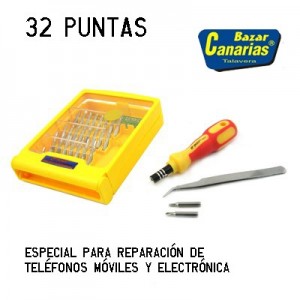 Juego destornilladores de precisión 32 piezas - SD-6795