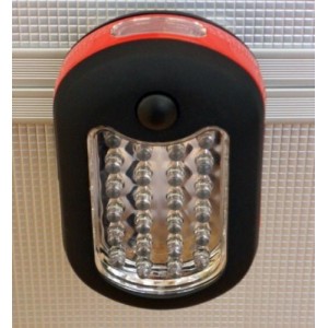 Linterna 27 LEDS con gancho e imán