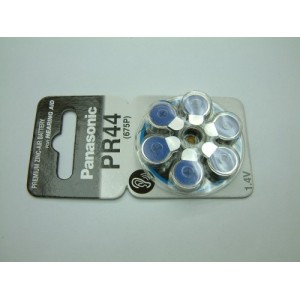 Set 6 pilas para Audifonos PR44 (675P)