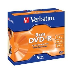 Caja 5 unidades Mini DVD-R (8cm) 
