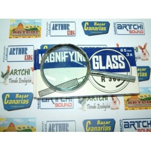 Lupa met&aacute;lica 65mm 3x Mod. R365