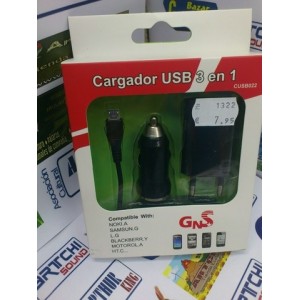 Cargador Micro USB (coche y casa)