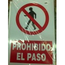 Señal-Placa PROHIBIDO EL PASO