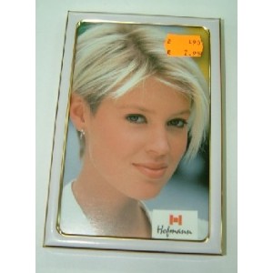 Portafotos Hofmann 9x13 (blanco y dorado)