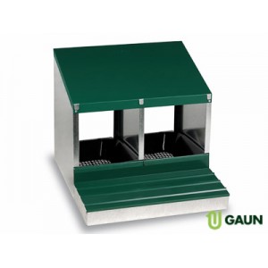 pack 2 Ponederos, 2 departamentos con cubetas plasticas