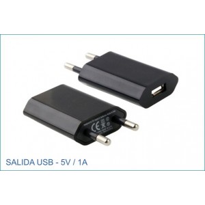 Cargador USB (220-5v) - 500-1000mAh  - CUSB032