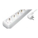 Regleta con toma de tierra (4 tomas)