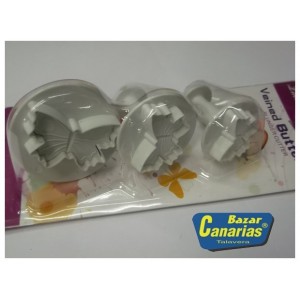 MOLDES FIMO, SCULPEY, CORTADORES DE FONDANT  MARIPOSAS