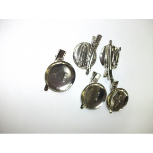 clip de cocodrilo  metal pin broche 30mm  artesania PACK 5 UDS