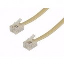 Cable telefonico Marfil - RJ-11 (3 mts)