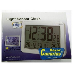 Reloj despertador con sensor de luz LD-9958