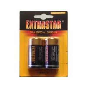 Blister 2 pilas TIPO C Extrastar (R14)
