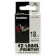 Rollo etiquetadora CASIO EZ-Label 9mm amarilla - XR-9YW1