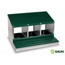 Ponedero para gallinas 3 departamentos