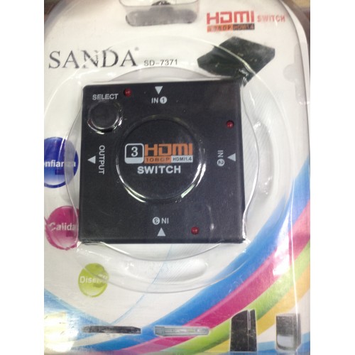 Switch - ladron HDMI (tres tomas) - Bazar Canarias Talavera * ArtchiSound,  S.L.