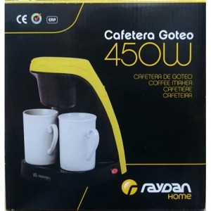 Cafetera electrica 2 Tazas Raydan Home 26010 - 450w