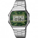 Reloj Casio metálico plateado A168WEC-3EF