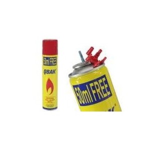 Spray QBAK para recargas de gas (mecheros). 300ml