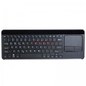 Teclado Bluetooth IBK-14 ultra-delgado con panel táctil (Negro)