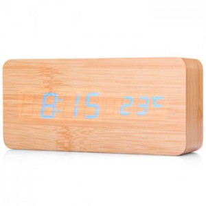 Reloj-despertador de sobremesa tipo Madera. SD-0018