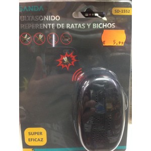 Repelente ultrasónico para ratas e insectos. SD-1552