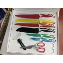 Set 6cuchillos Suizos + Pelador + Tijeras