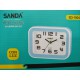 RELOJ DESPERTADOR SILENCIOSO SANDA SD-1804