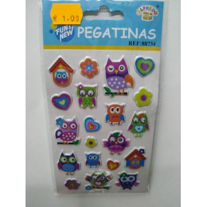 PEGATINAS BÚHOS