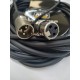 Cable profesional para micrófono XLRf a XLRm, Negro, 10 m