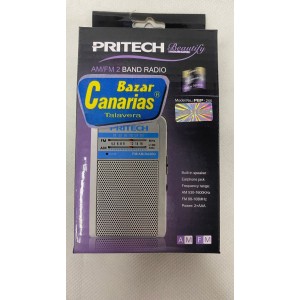 Radio AM/FM 2 bandas Pritech PBP-244 gris