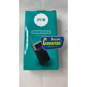 SPC ICY PRO AM/FM Radio Pantalla LCD Negra