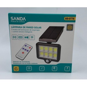 LAMPARA DE PARED SOLAR SANDA SD-0778