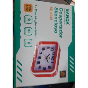 DESPERTADOR SANDA SILENCIOSO SD-4056
