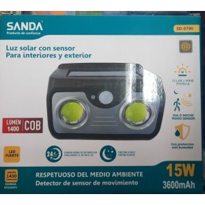 LUZ SOLAR CON SENSOR SANDA SD-0790