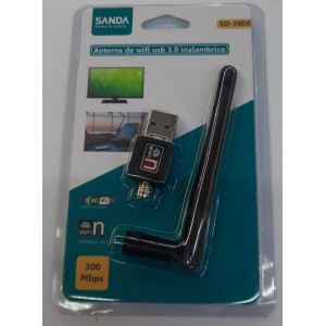 ANTENA DE WFI USB 3.0 INALAMBRICO SANDA SD-3808