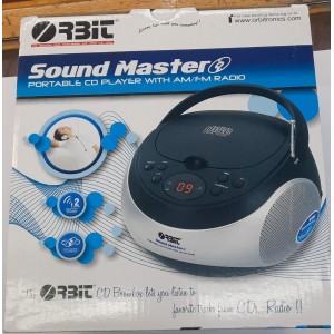 REPRODUCTOR PORTATIL DE CD ORBIT CON RADIO AM/FM 