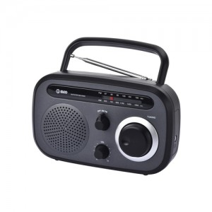 ELCO PD-987 Negro-Blanco - Radio Portátil Analógica