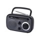 ELCO PD-987 Negro-Blanco - Radio Portátil Analógica