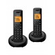 Alcatel E160 Duo pack 2 inalámbricos DECT con base de carga negro