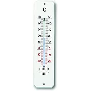 Termómetro de Interior y Exterior, plástico, Color Blanco