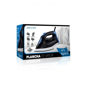 PLANCHA DE VAPOR, 2200W., SUELA CERAMICA, ANTICAL, ANTIGOTEO, AZUL (SYTECH) sypv21a