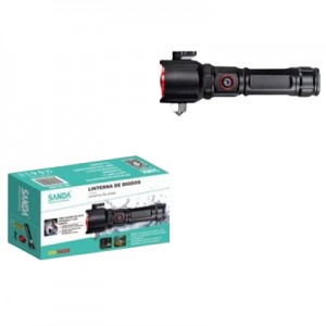 Linterna t&aacute;ctica con cuchilla y martillo SD-5628