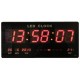 Reloj de pared digital LED Cuarzo Fecha temperatura 