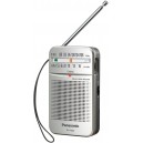 Radio de Bolsillo con Correa RF-P50DEG-S de Panasonic con batería. Color Plateado 